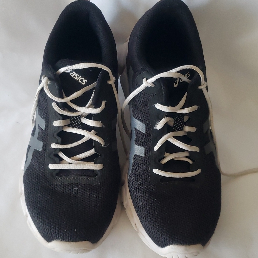 Asics Black and White Women's Running Shoes
